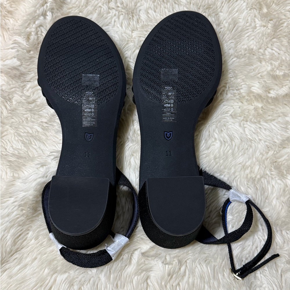 NWT Rothy’s The Knot Sandal in Black - Size 11 - Picture 4 of 7